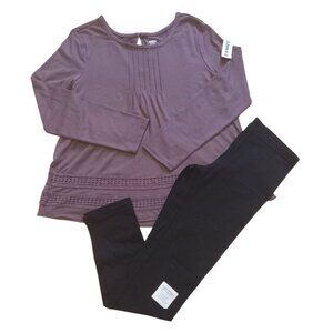 GIRLS 💜 10-12 NWT Back to School BUNDLE! 》Boho Long Slv Blouse & Leggings